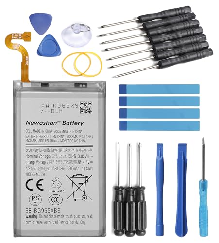NEWASHAN - Batería EB-BG965ABE compatible con Samsung Galaxy S9 Plus S9+ SM-G965 G965F G965J G965N G965U G965W teléfono móvil Smartphone Li-ION batería 3,85V 3500mAh con kit de herramientas