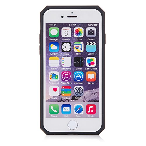 Isee Case Iphone 6S, Iphone 6 Case, Credit Card Id Card Slot Rugged Hybrid Dual Layer Heavy Duty Protective Phone Cover Case (Rose Gold) #TOP5