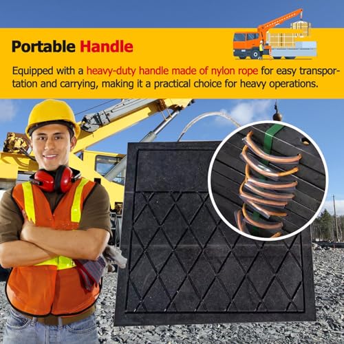 Stabilisateur de cric pour remorque de grue sur chantier difficile - 7