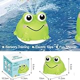VViN Baby Bath Toys for 1 2 3 Year Old, Sensory Light Up Bath Toys, Frogs Induction Spray Water Toy, Water Play Toys Toddler, Baby Toys for Boys Girls Gifts - Image 3