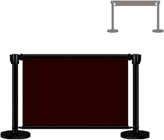 Retractable Crowd Control Stanchion, Premium Queue Lines Belt Barriers with Rubber Base, Heavy Duty Poster Stanchions Set Sign Holder,100cm/3.3ft