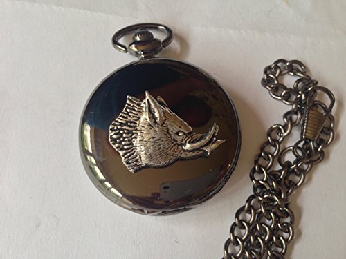 Montre de poche gousset fabriquée en Sheffield A69 diable pig noir poli