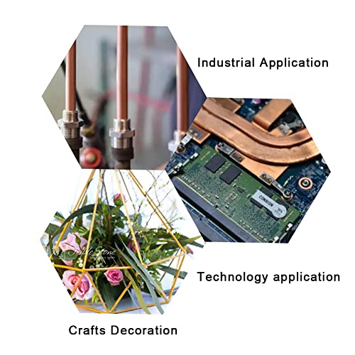 Eoiips Copper Round Tube 5/32”Od X 1/8”Id (3-4Mm) Straight Copper Round Metal Pipe Tubing, 10" Length, 3Pcs #TOP5