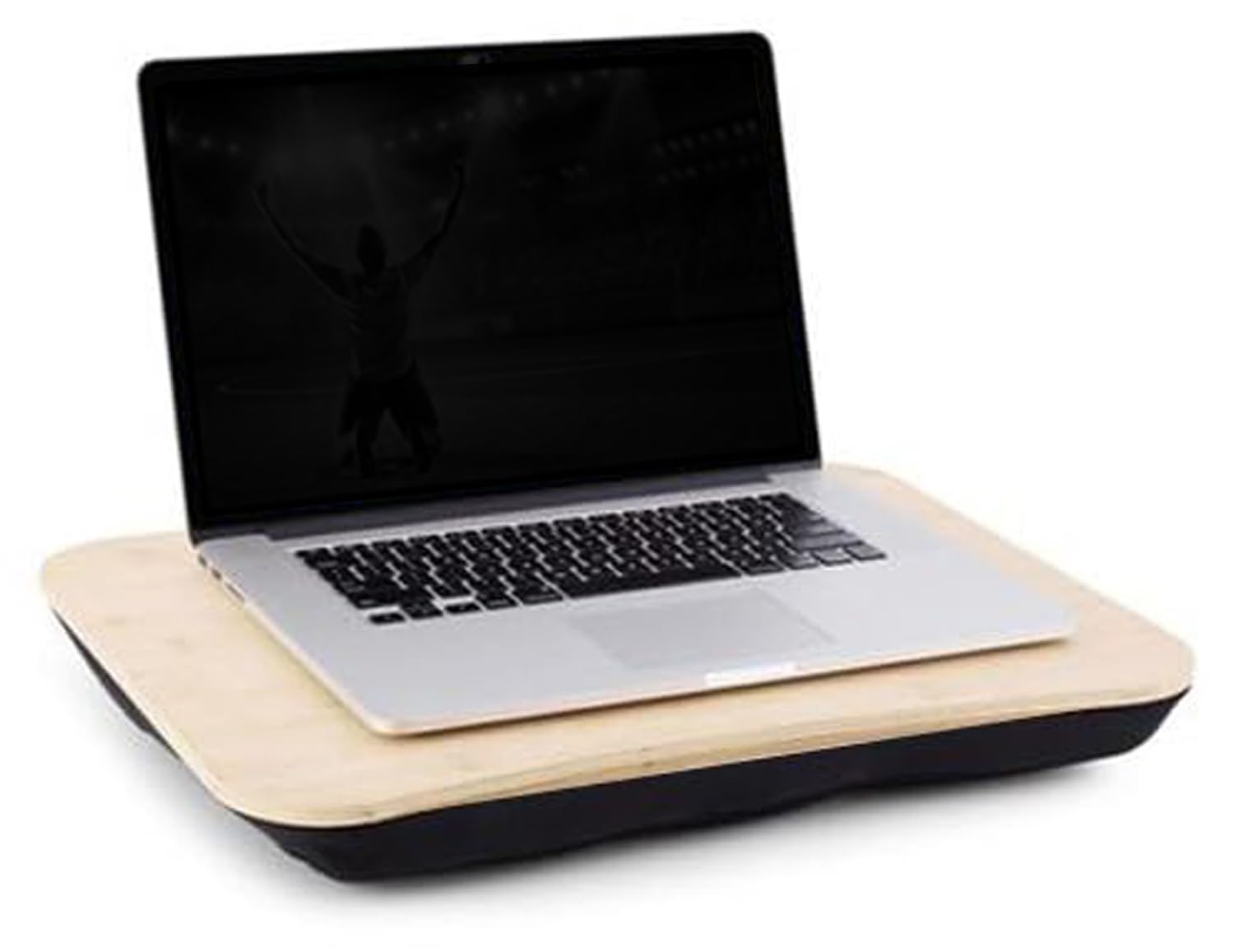 Amazon Brand – Magic Lap Desk Soft Cushion Pillow with Handle, Multipurpose Laptop Table, Portable Lap Desk, Laptop Stand for Bed and Sofa Fits Up to 15.6 Inches – Style No L1-001