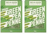 Profusion Organic Green Pea Penne Pasta - High in Plant-Based Protein & Fibre - Grain Free, Gluten Free, GMO Free - Suitable for Vegan & Paleo Diets (Pack of 2)