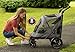 Pet Gear NO-Zip Pet Stroller with Dual Entry, Push Button Zipperless Entry for Single or Multiple Dogs/Cats, Pet Can Easily Walk In/Out, No Need to Lift Pet, Gel-Filled Tires, 1 Model, 4 colors