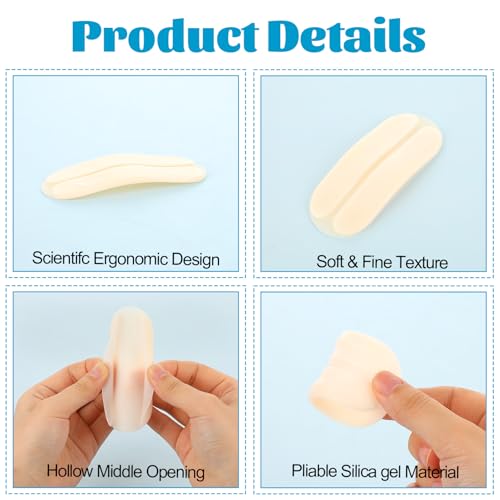 6 Pairs Bra Strap Cushion Silicone Bra Strap Pads, Bra Strap Holders for Slipping Soft No Dents Non Slip Shoulder Pads for Bra Straps to Ease Shoulder Discomfort3