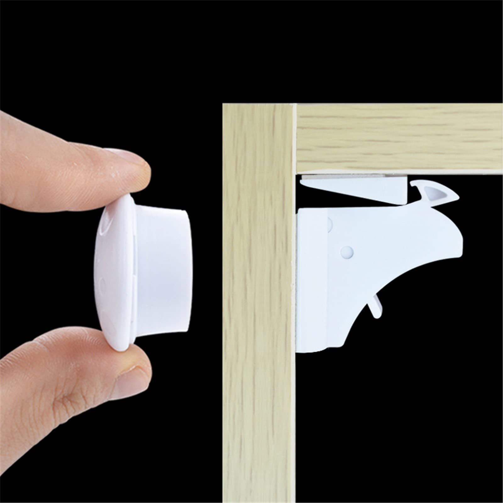 WANGCL Child Safety Cupboard Locks(4 Locks + 1 Keys) - Image 4