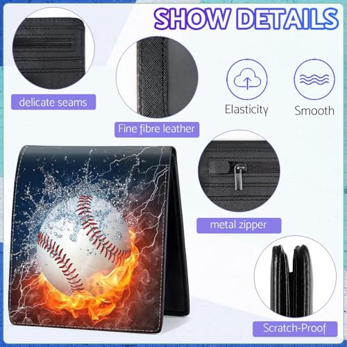 Boys Wallet for Teens, Cool Kids Wallet for Boys Ages 8-10 9-12 11-15, Funny Baseball Leather Bifold Rfid Blocking, Coin Pocket Id Window for Teen Men Youth Guys Birthday Christmas Gifts - Image 7