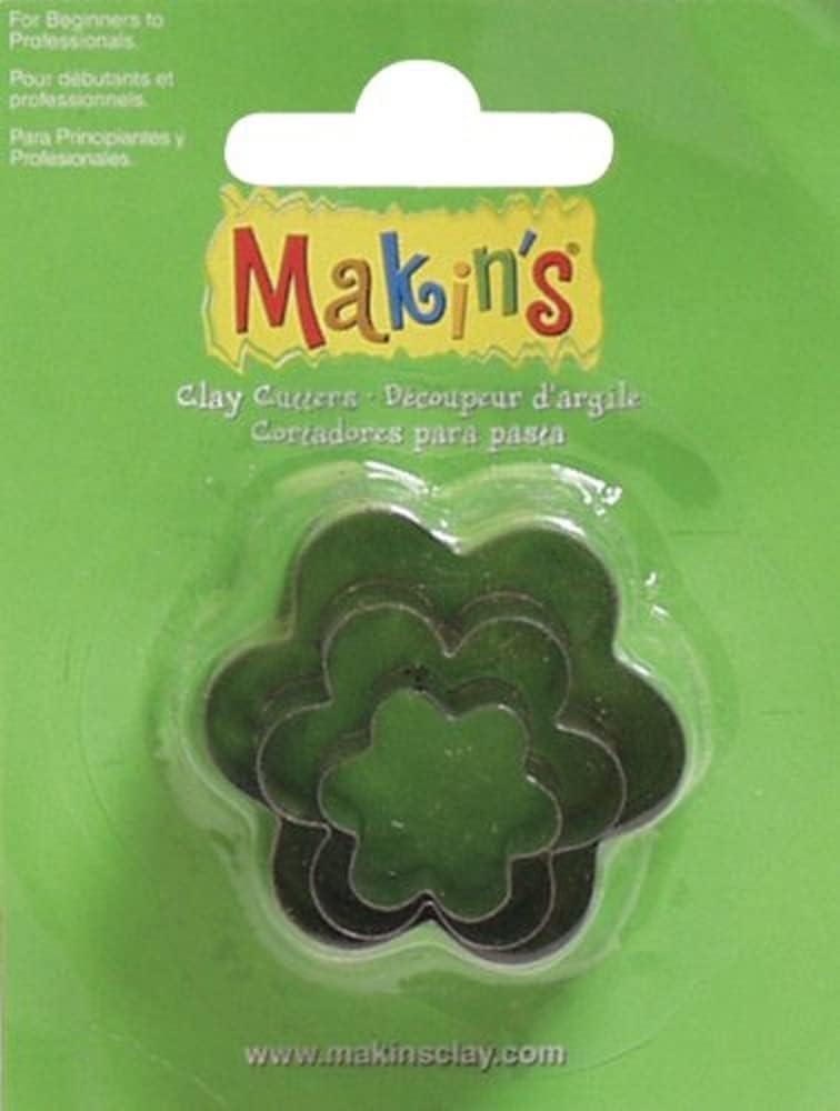 Makin's USA M360-8 Clay Cutters, Flower, 3 Per Package