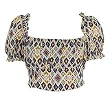  MDM MADEMOISELLE DU MONDE Top femme couleur fantaisie crème mdm119 - - 44