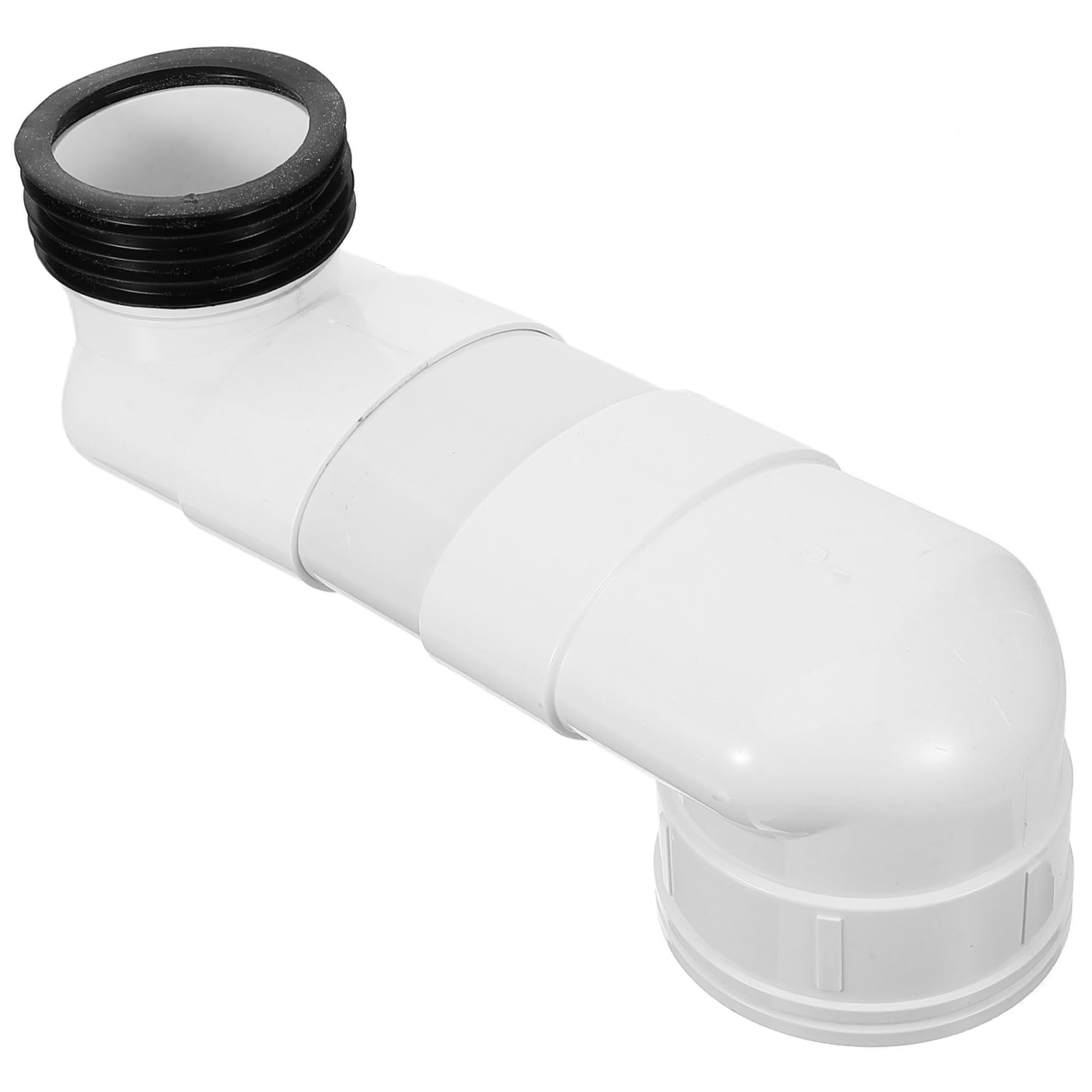 Angoily Dispositivo di Spostamento Wc Regolabile in Pvc Bianco Offset Massimo 10cm, Soluzione Versatile per Bagni Residenziali e Commerciali, Previene Problemi di Drenaggio