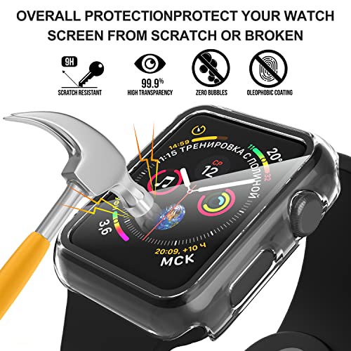 Diruite 2-Pack for Apple Watch Series 3/2/1 42mm Case, Ultra-Thin All-Around Tempered Glass Screen Protector Protection Cover for iWatch 42mm- Clear by Diruite - Image 6