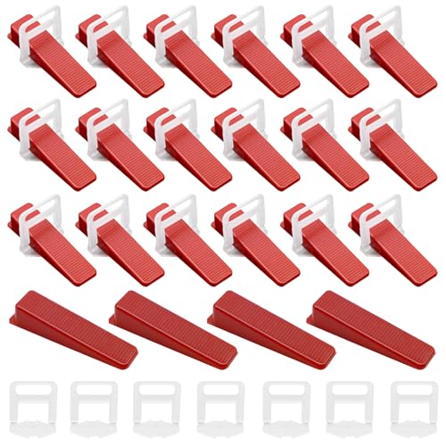 Kit de système de nivellement de carrelage de 200 pièces, 100 languettes de traction de 3 mm et...