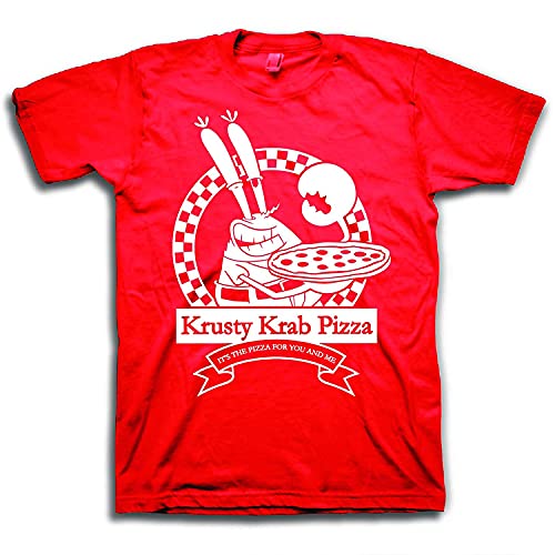 T-shirt Bob l'Éponge rouge pour des week-ends chill entre amis