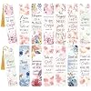UV DTF Bookmark Wraps - 24 Sheets Bible Acrylic Bookmark Blanks Sticker, Spanish Bible Verse UV DTF Transfer Stickers, Flower Inspirational Quote Design for Book Lover