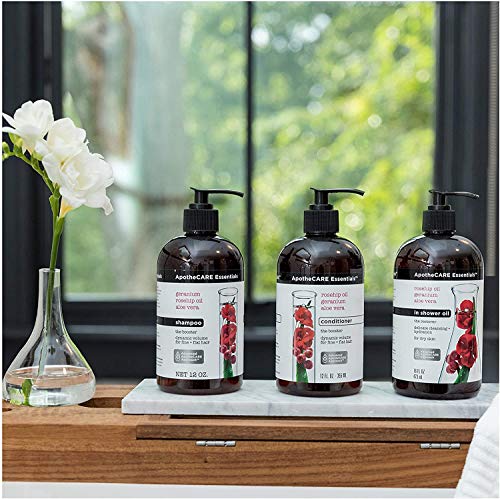 Apothecare Essentials The Booster Conditioner Rosehip Oil, Geranium, Aloe Vera 12 Oz #TOP4