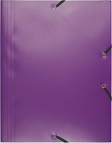 Exacompta - Réf. 55918E - 1 chemise à élastiques économique - pochette 3 rabats - en polypropylène opaque - dimensions 24 x 32 cm pour documents au format...