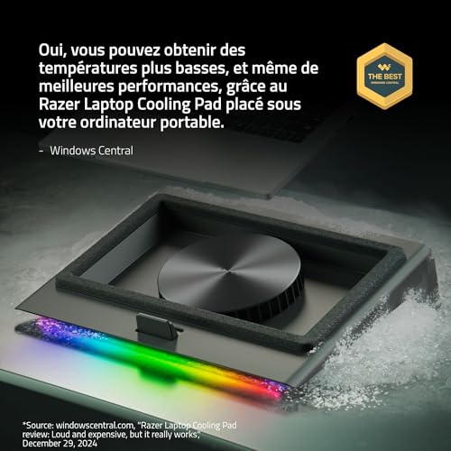Coussin de Refroidissement RAZER Laptop Cooling Pad Ajustement Automatique Hub USB A 3 Ports - vue 3
