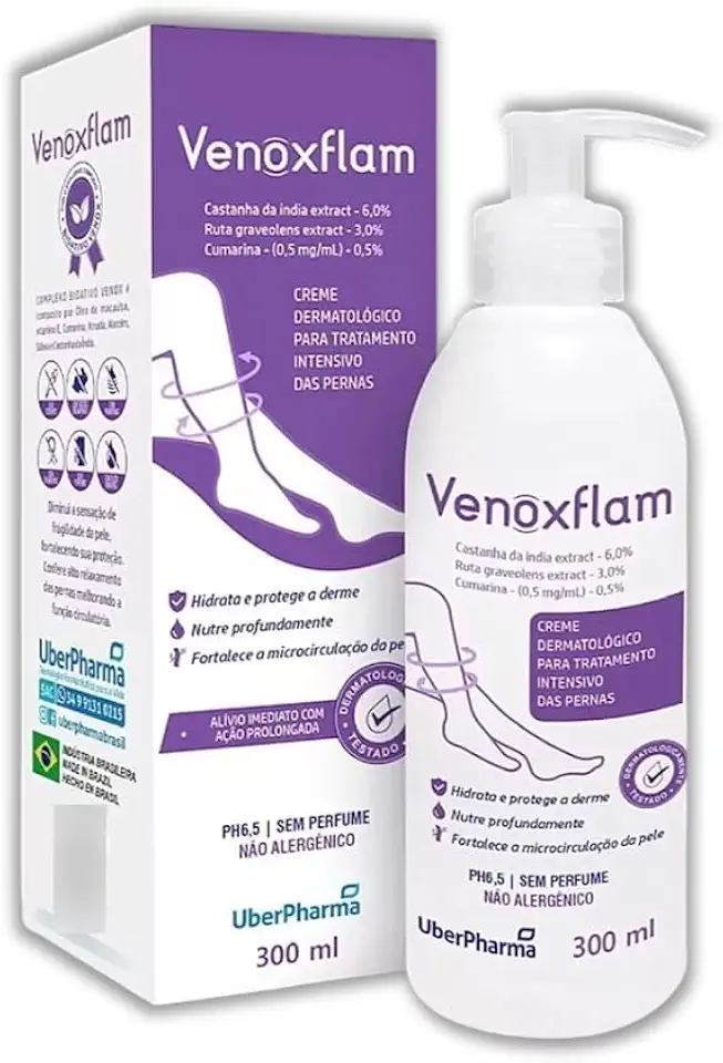Venoxflan Creme Dermatológico Para as Pernas 300ml