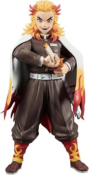 BANPRESTO Kyojuro Rengoku Demon Slayer Kimetsu No Yaiba 24 cm Grandista BP29369P Multicolour Figure Ideal for Anime Fans