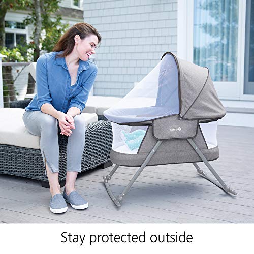 Safety 1st Nap and Go Rocking Bassinet, Star Gazer - image 4