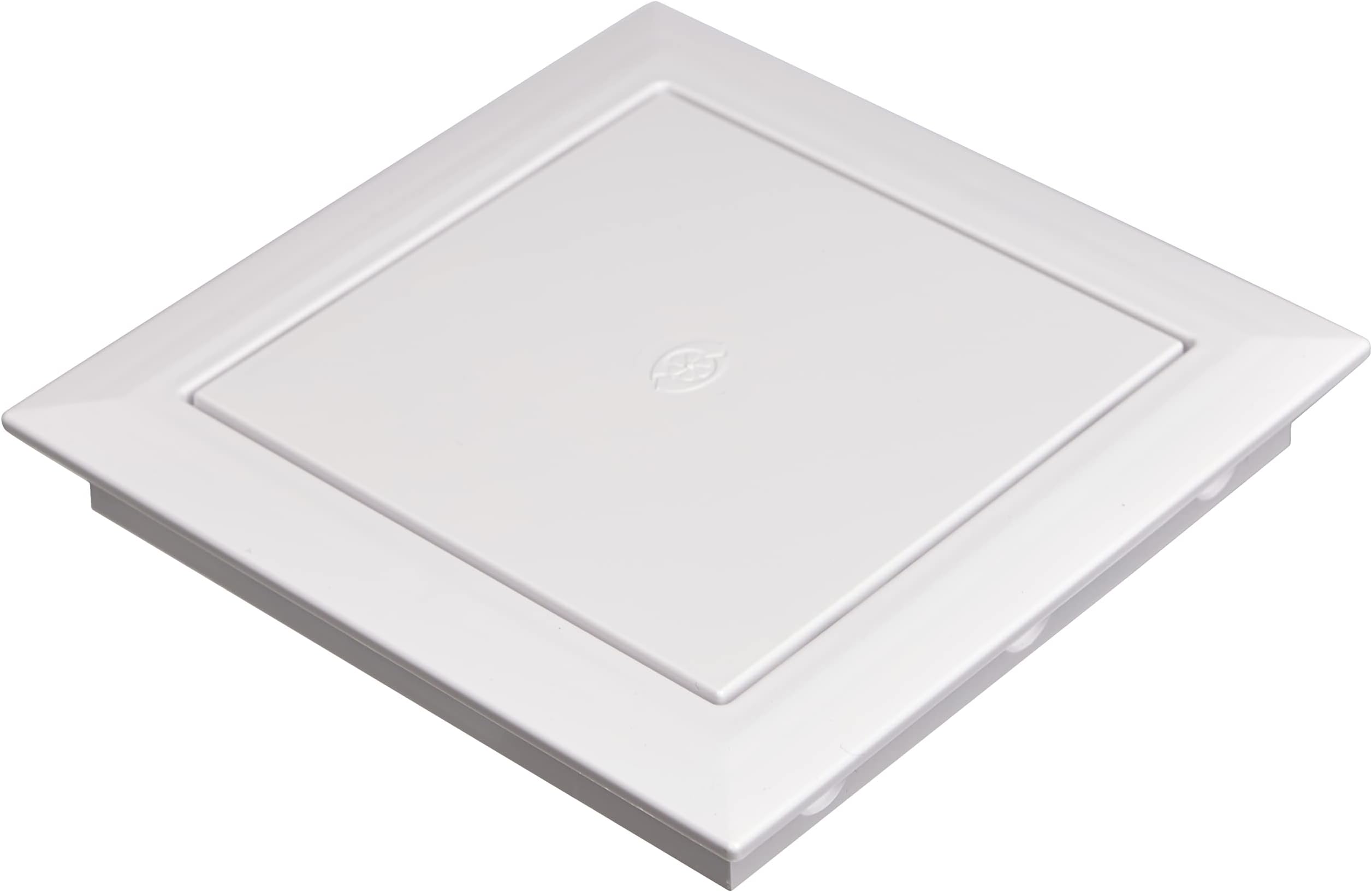 VENTS-US D 150X150 ABS (4-3/4" X 4-3/4" Opening Area) Plastic Access Panel for Drywall Used as an Electrical Panel Cover, Plumbing Access Door, Laundry Chute Door, or More in White