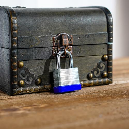 Image of 10 Pack Pad Locks with Same Key, Heavy Duty Keyed Alike Locks | Same Key Convenience, 10 Locks Share Keys, Durable Steel Body for Storage, Gates, Garages and Outdoor Use