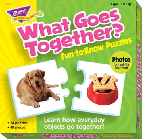 Trend Enterprises Fun-to-Know Puzzles - What Goes Together - 24 Pcs image 2