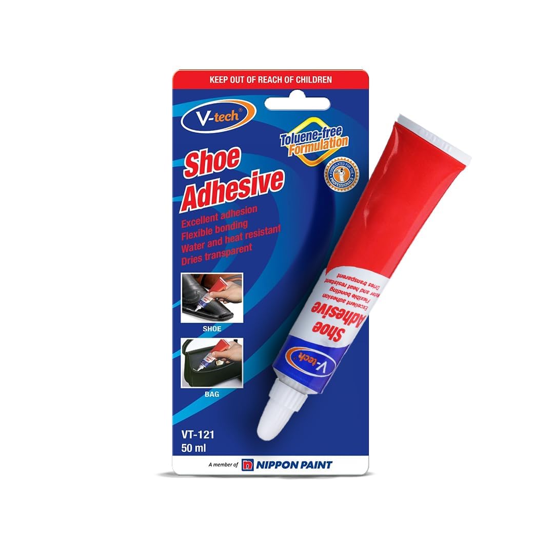 V-Tech Shoe Adhesive Clean High Strength Durable Shoe And Footwear Repair Adhesive (50ml, Pack Of 1)
