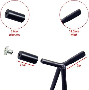 Pit Posse PP2849 Universal Dirt Bike Triangle Side Stand - Made of Steel - Fits Rear Axle - Sturdy -Reliable-Accessories for Dirt Bike and Motocross
