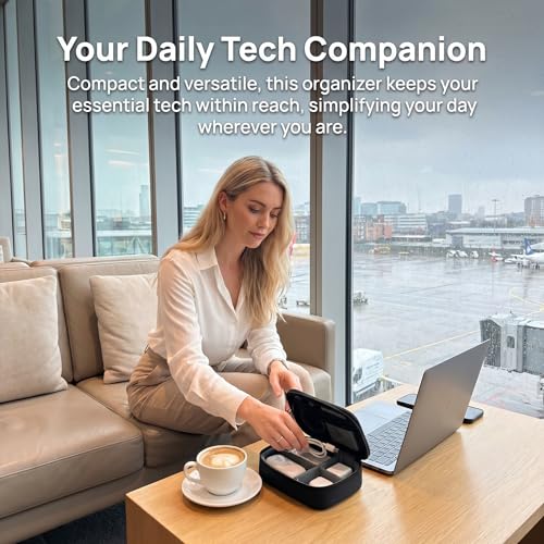 3 x BUBM Mehrfachfunktion Zubehör Speicher tragen Beutel-Kasten USB-Kabel Speicherkarte Netzkabel Akku Aufbewahrungstasche Fall Triple Set große, mittlere und kleine Qualität