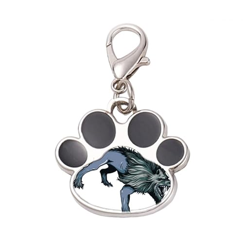 DIYthinker?Scared Cheetah Animal Art Grain Pet Tag Keychain Dog Cat ID