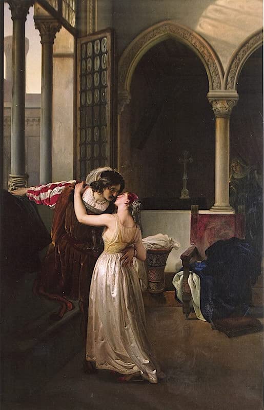 Impression toile Francesco Hayez tableau de maître salon