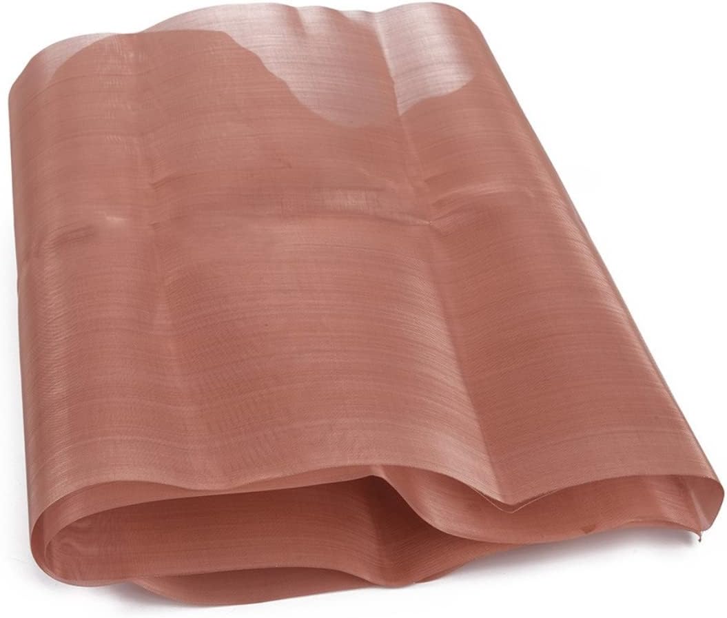 Generic 99.9% Pure Copper 80 Mesh Screen, Size 12" x 40", Brown