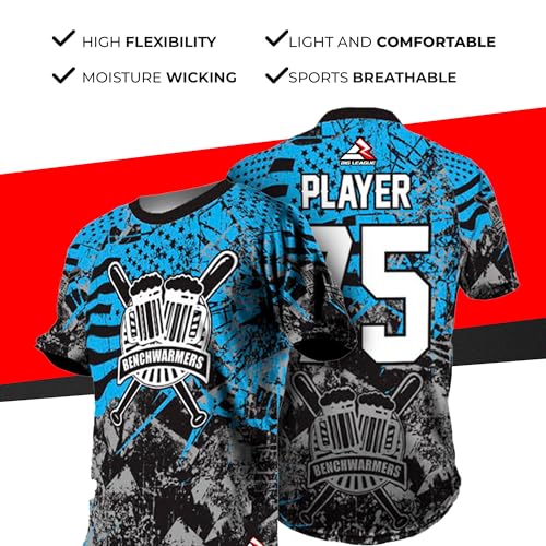 Custom Softball Softpitch Jersey Unisex Sports T-Shirts Personalized Printed Name Number for Men Women Youth Size YS-5XL miniatura 6