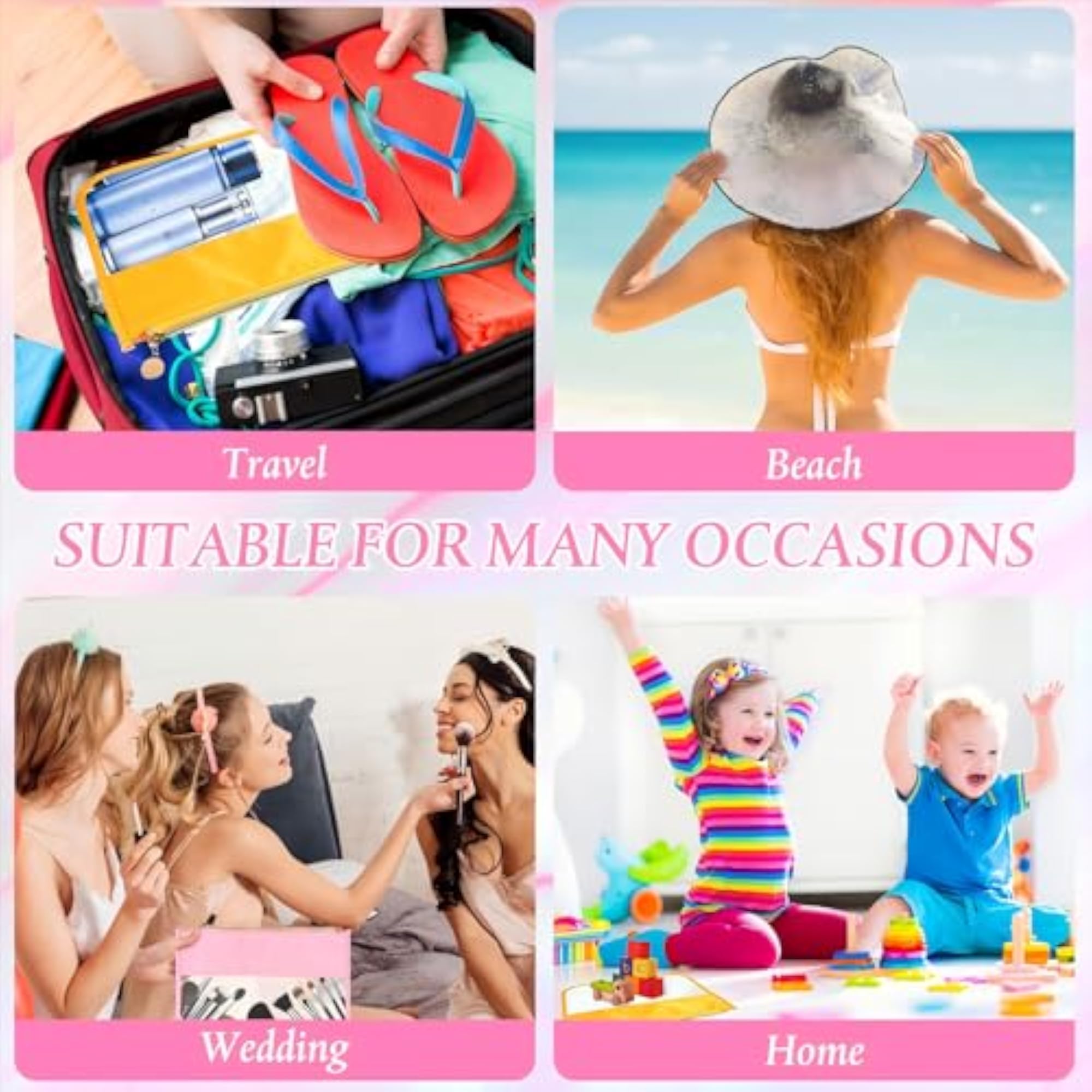 12 Pieces Clear Zipper Pouch for Travel and Makeup