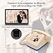 UKBW Video Audio Guest Book Phone, 1080P Video GuestBook Wedding Phone, 32G SD Card Customized Video Audio Guest Book Alternatives with Lens Recording for Birthday Party Anniversary Engagement