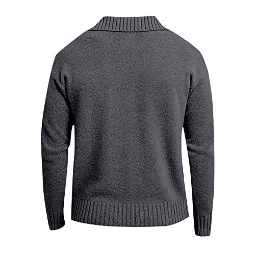 Sport Jackets for Men Men's Fashion Loose Cardigan Warm Jacket Sweater Stand Collar Knitting Coat Jackets3