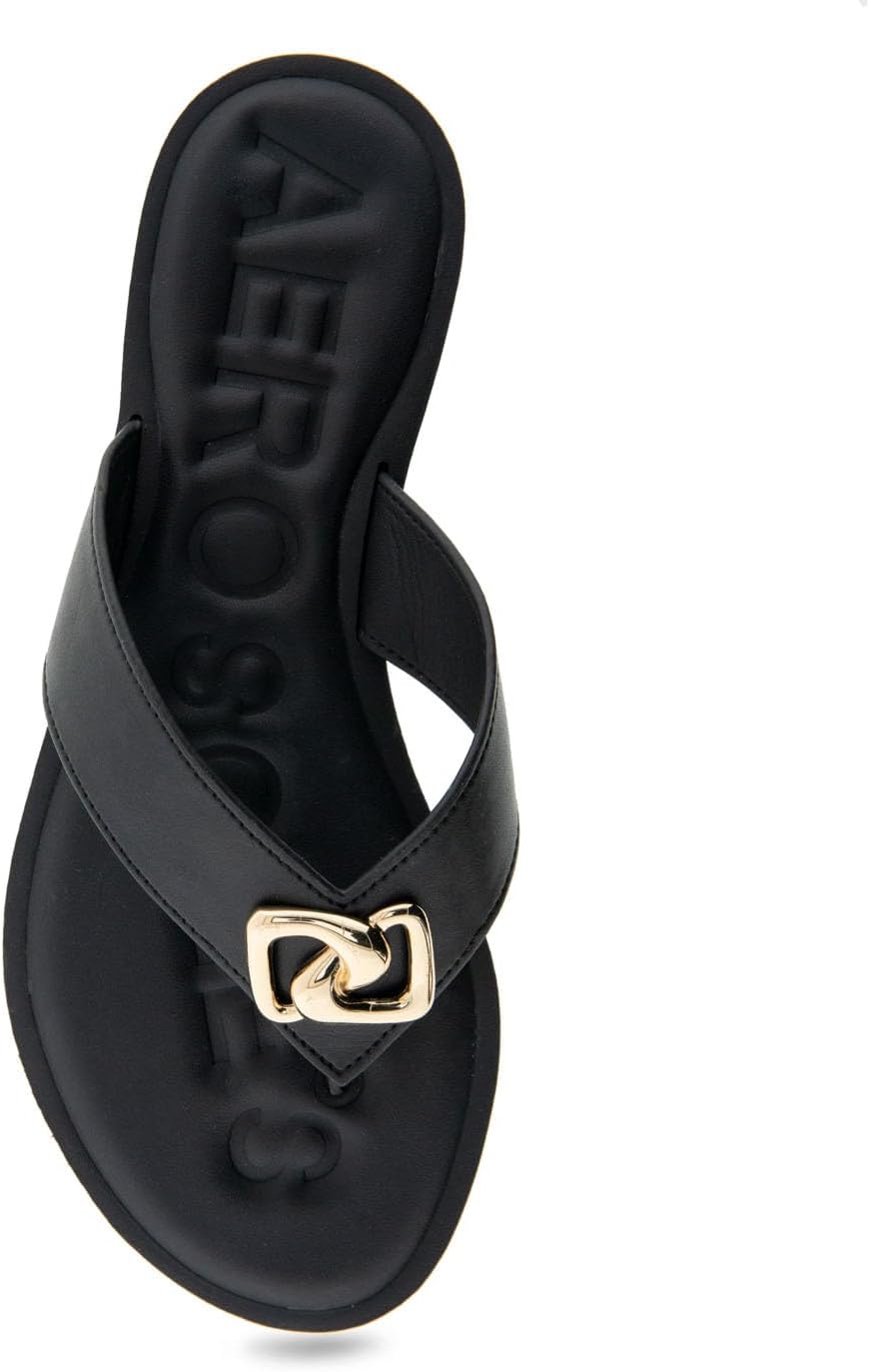 Aerosoles レディース Galen ビーチサンダル, ブラック(Black Pu), 5.5