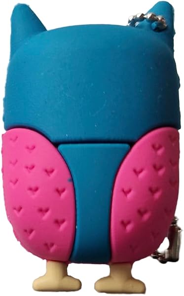 Ulticool - Búho 8 GB - Owl - Memoria Almacenamiento de Datos – USB Flash Pen Drive Memory Stick - Rosa y Azul - 3