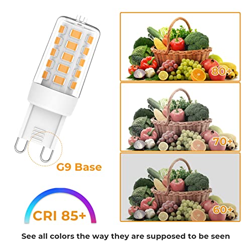 Aegislogic G9 Led Bulb 2700K Dimmable Soft Warm White for Daylight Light 330 lumens 3W Equivalent 10W 20W 30W Halogen Light Repalcement 4 Pack - Image 2
