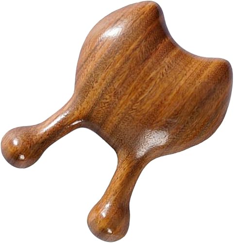 Miniatura 7 de Beaupretty Masajeador de ojos, herramienta facial Gua Sha, raspador de nariz de madera, masajeador de acupuntura facial, herramienta de masaje de