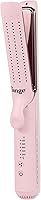Vista 1 de L'ANGE HAIR Le Duo Edge 360° Airflow Titanium Styler Blush 2-in-1 Flat Iron Straightener & Curling Iron 1” Wide Titanium Plates with Rounded