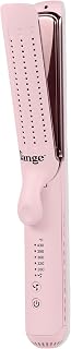L'ANGE HAIR Le Duo Edge 360° Airflow Titanium 2-in-1 Styler Blush | Flat Iron Straightener & Curler, 1" Plates, Frizz-Free Long-Lasting Styles