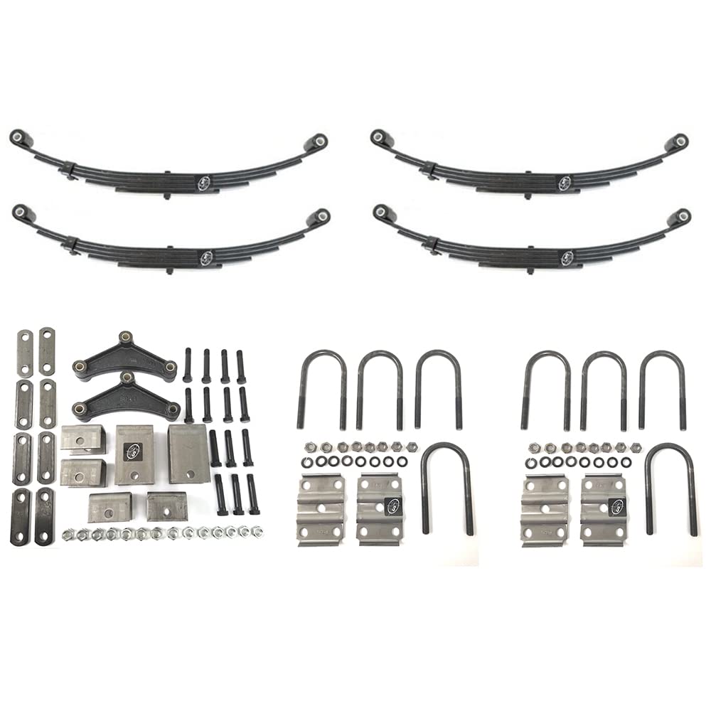 SOUTHWEST WHEEL 5,200 lbs. Dual Trailer Axle Suspension Kit Incl. Leaf Springs, Hanger & U-Bolt kit