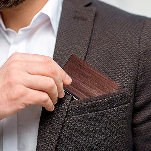 DUANYAN Business Card Holder for Men & Women, Pocket Business Card Case Slim Business Card Wallet Business Card Holders Name Card Holder