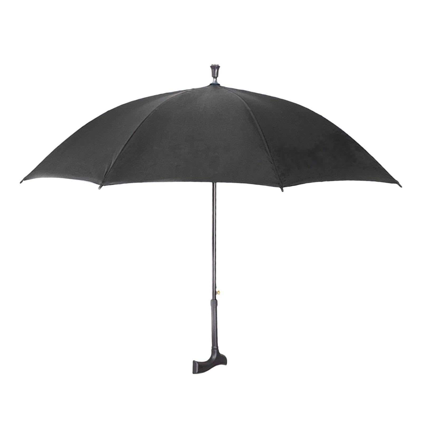 Rain Umbrella Large Walking Cane Umbrella for Father's Gift Travel Men Women Black-image-18