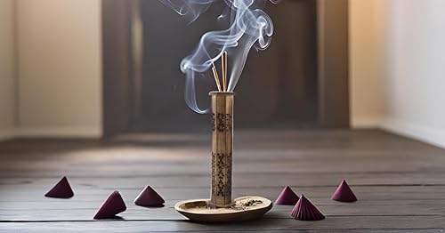 Miniatura 3 de Soporte para quemador de incienso y cono de madera, grande, orgánico, ecológico, para agarraderas, agarradera, estilo rústico, tallado a mano para