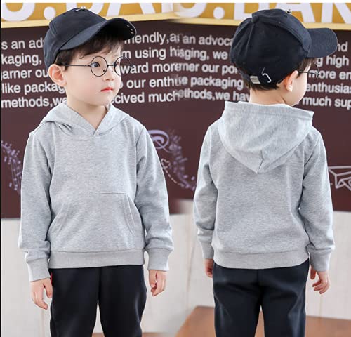 Baby Toddler Kids Boy Girl Solid Casual Pocket Hoodie Sweatershirt Pullover3